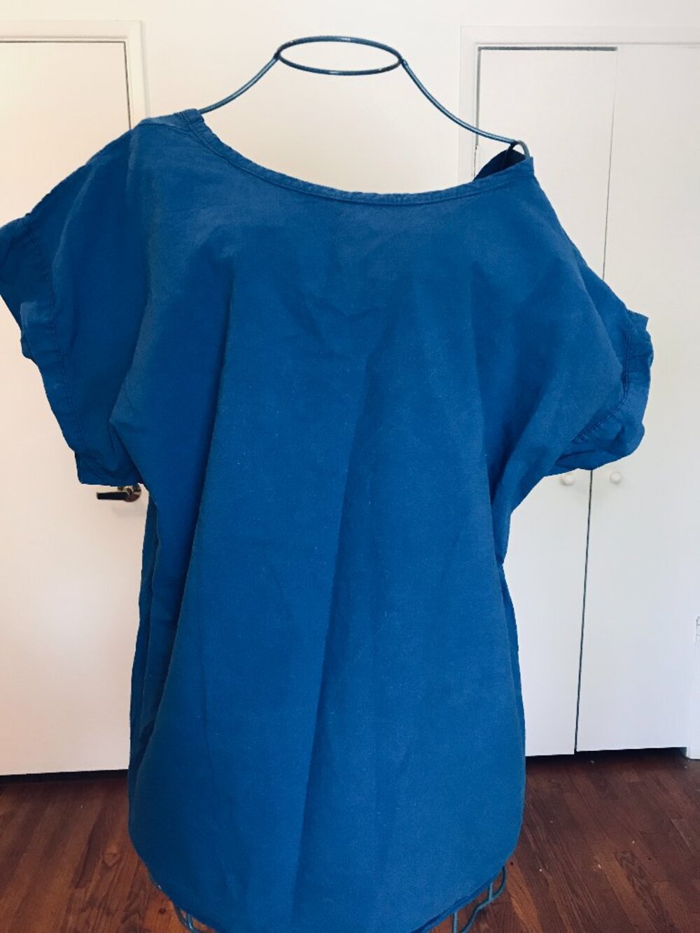 Vintage 80s Off-shoulder Cotton top - Avon fashions - Size M